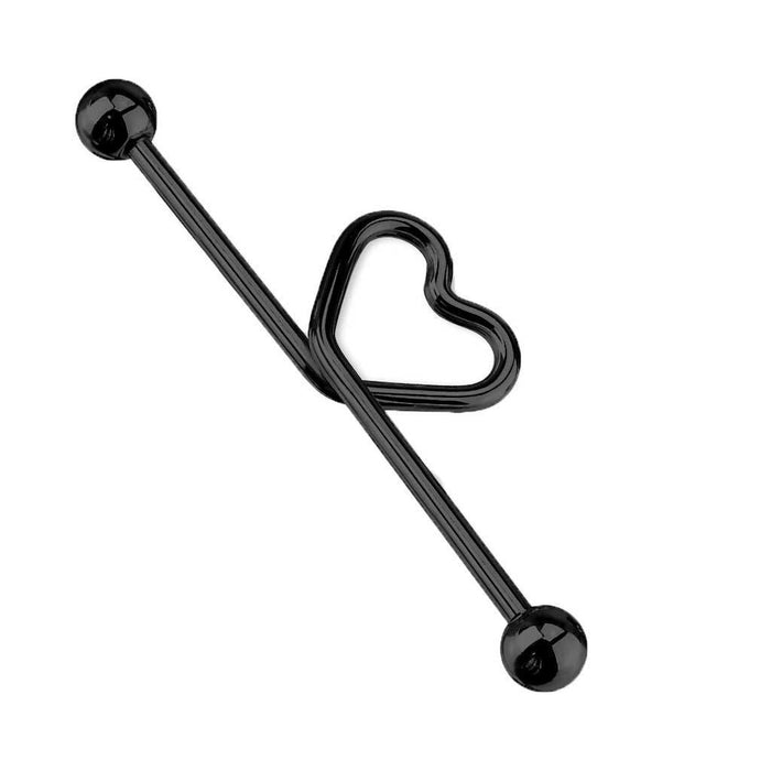 Heart shape in the middle Industrial Barbell