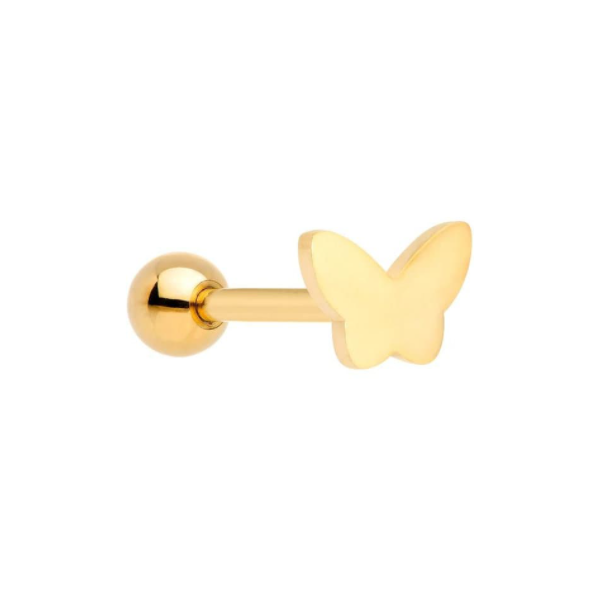 Butterfly Barbell Tongue Ring